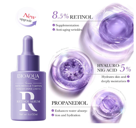 سرم ضد چروک رتینول بیوآکوا حجم 30 میلی لیتر