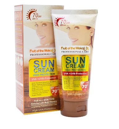 کرم ضد آفتاب بی رنگ وکالی مدل SFP70 مناسب انوع پوست حجم 130 میلی لیتر