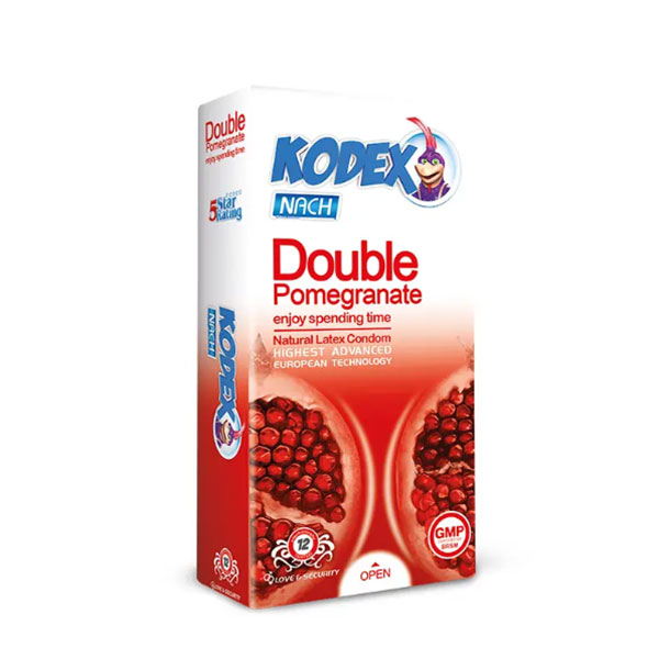 کاندوم کدکس مدل Double Pomegranate بسته 12 عددی