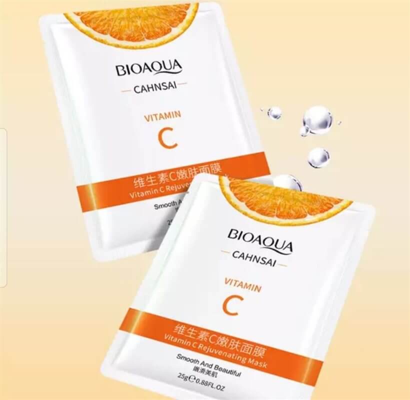 ماسک ورقه ای ویتامین سی بیوآکوا