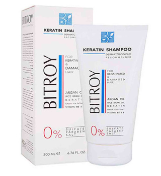 شامپو کراتین و آرگان بیتروی بدون سولفات 200میل