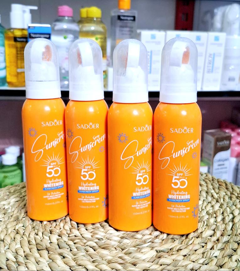 اسپری ضد آفتاب و سفید کننده SPF 50 سادور