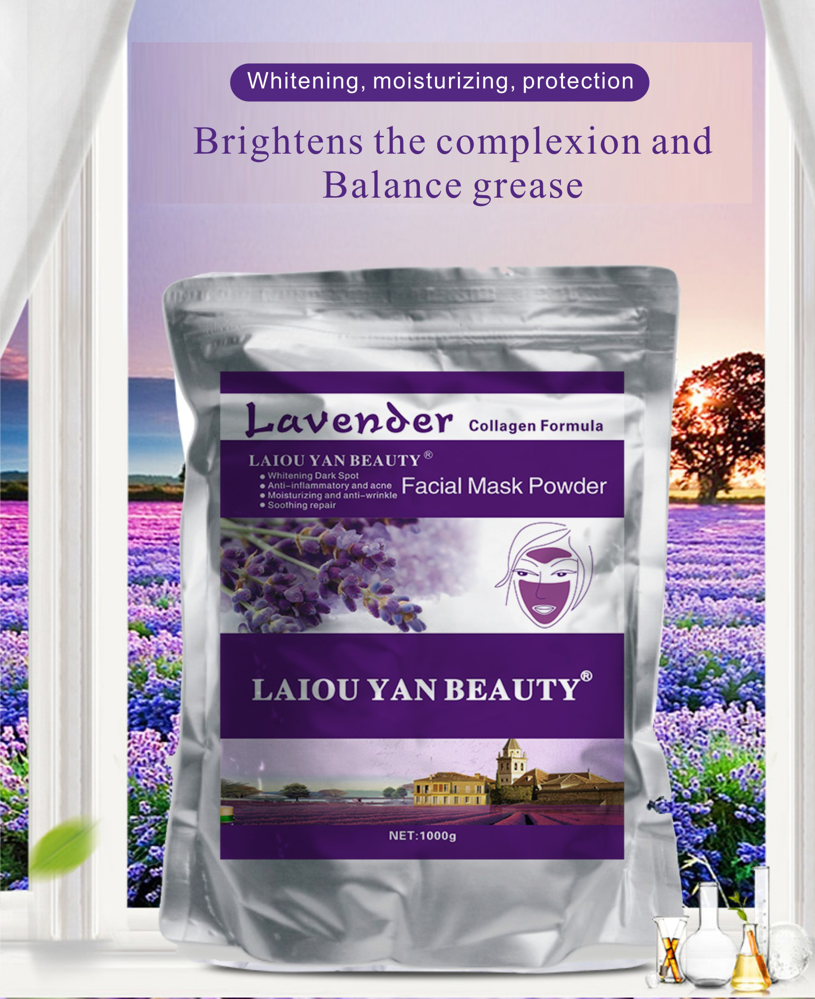 ماسک پودری اسطوخودوس لایو یان بیوتی