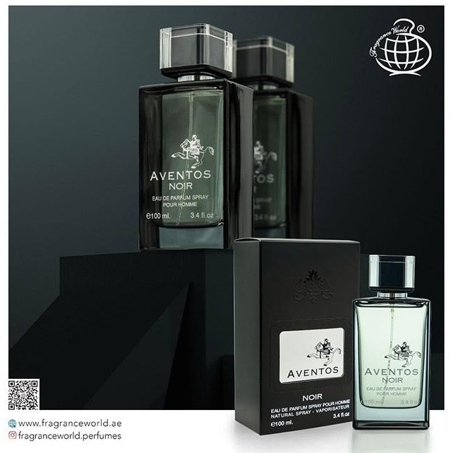 ادو پرفیوم مردانه فراگرنس ورد مدل Aventus Noir حجم 100 میلی لیتر