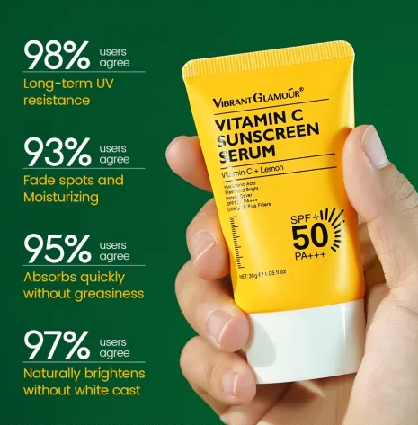 ضدآفتاب فلوئیدی ویتامین سی ویبرانت گلامور